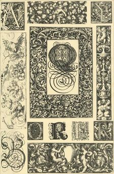 German Renaissance typographic ornaments, (1898). Creator: Unknown