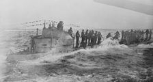 German submarine surrenders to U.S. Navy, 1917. Creator: Bain News Service