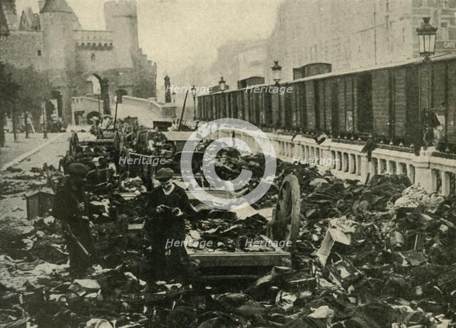 German sailors at Antwerp, Belgium, First World War, 1914, (c1920). Creator: Unknown.
