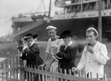 German Sailors Interned in U.S., 1917. Creator: Harris & Ewing