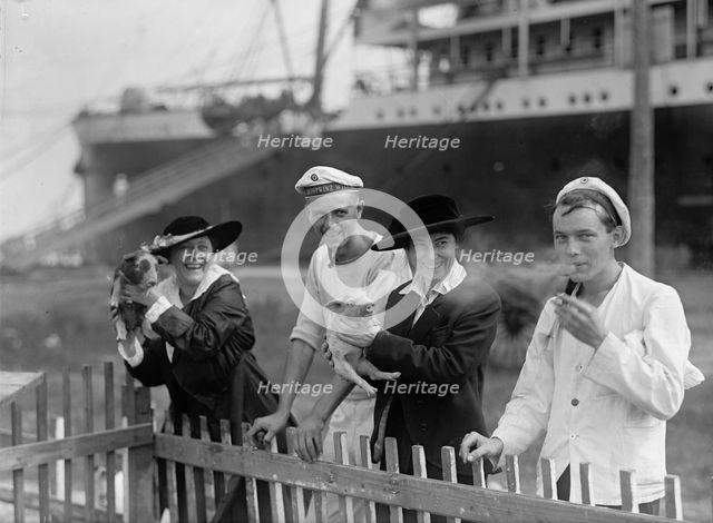 German Sailors Interned in U.S., 1917. Creator: Harris & Ewing.