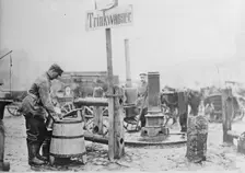 German Sanitary sign near Lodz, between 1914 and c1915. Creator: Bain News Service
