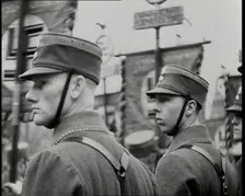 German Soldiers Marching, 1930s. Creator: British Pathe Ltd