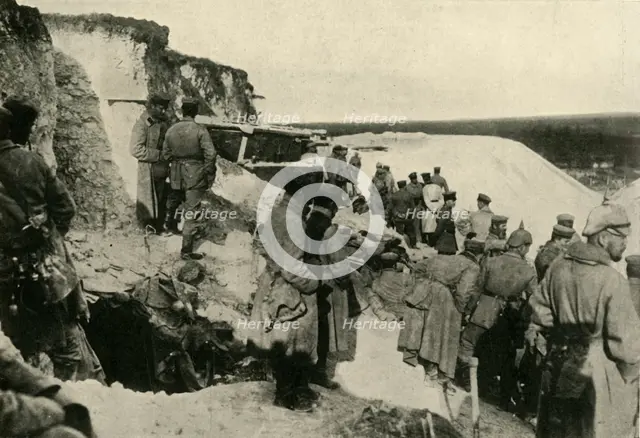 German soldiers at Hulluch in northern France, First World War, c1915, (c1920). Creator: Unknown.