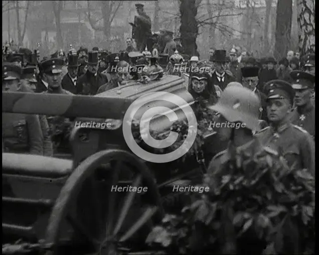 German Soldiers And Civilians in the State Funeral Procession of Manfred Albrecht Freiherr..., 1925 Creator: British Pathe Ltd.