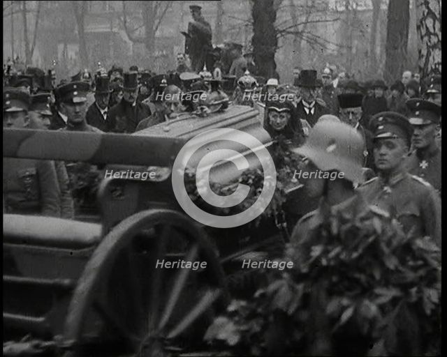 German Soldiers And Civilians in the State Funeral Procession of Manfred Albrecht Freiherr..., 1925 Creator: British Pathe Ltd.