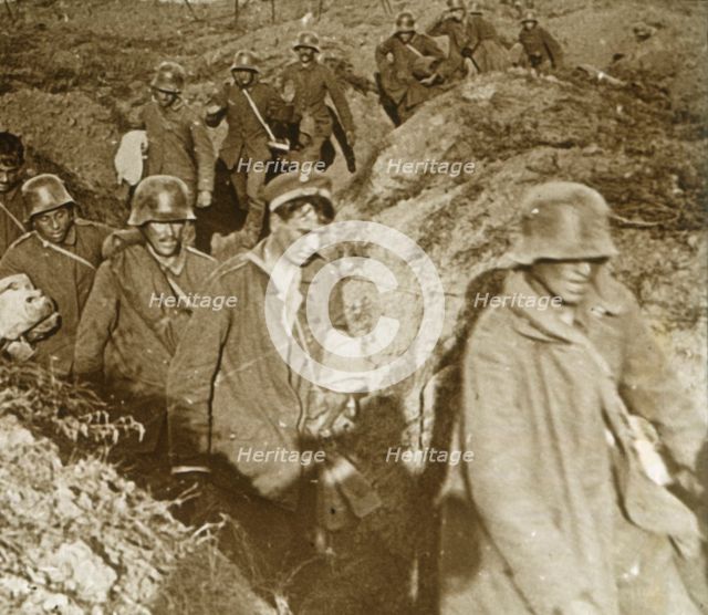 German soldiers, Bois des Chevaliers, Vaux, northern France, c1914-c1918. Artist: Unknown.