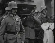 German Soldiers Carrying the Coffin of Manfred Albrecht Freiherr von Richthofen AKA the..., 1925. Creator: British Pathe Ltd