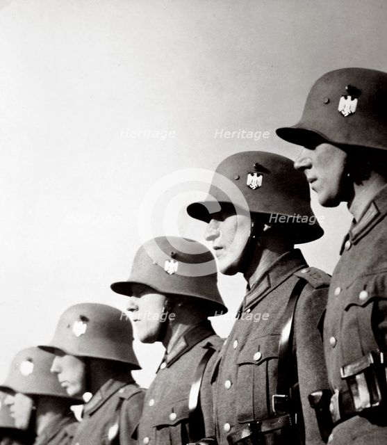 German soldiers, Germany, 1936. Creator: Unknown.
