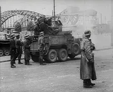 German Soldiers Standing Next to a Truck-Mounted Gun, 1942. Creator: British Pathe Ltd