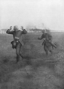 German soldiers surrendering near Vierzy, south of Soissons, 18 July 1918