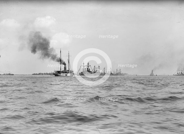 German Squadron Visit To U.S., 1912. Creator: Harris & Ewing.
