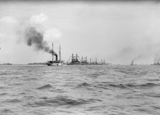 German Squadron Visit To U.S., 1912. Creator: Harris & Ewing