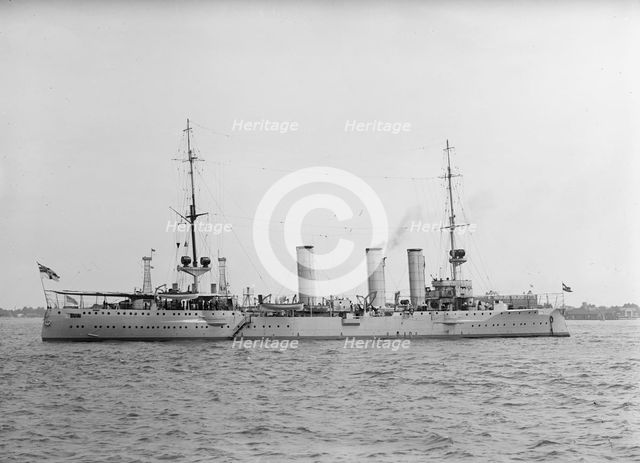 German Squadron Visit To U.S. Battleship 'Stettin', 1912. Creator: Harris & Ewing.