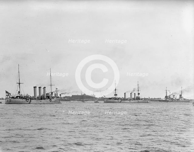 German Squadron Visit To U.S. - German Squadron In Hampton Rd., June 3, 1912. Creator: Harris & Ewing.