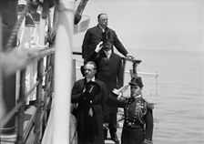 German Squadron Visit To U.S. President Taft And Party Leaving Mayflower ..,Powers Symington, 1912 Creator: Harris & Ewing