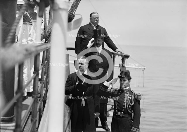 German Squadron Visit To U.S. President Taft And Party Leaving 'Mayflower'...,Powers Symington, 1912 Creator: Harris & Ewing.