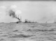 German Squadron Visit To U.S., 1912. Creator: Harris & Ewing