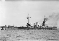 German Squadron Visit To U.S. Moltke, German Battleship - In Hampton Roads, 1912. Creator: Harris & Ewing