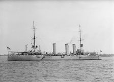 German Squadron Visit To U.S. Battleship Stettin 1912. Creator: Harris & Ewing