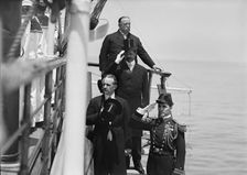 German Squadron Visit To U.S. President Taft And Party Leaving Mayflower ..,Powers Symington, 1912 Creator: Harris & Ewing