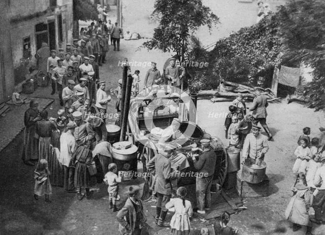German travelling kitchen, Vosges, France, World War I, 1916. Artist: Unknown