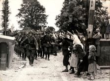 German troops enter Czech territory, October 1938. Creator: Unknown