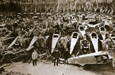 German war materiel destroyed under the terms of the Armistice, c1918-c1919(?). Creator: Unknown