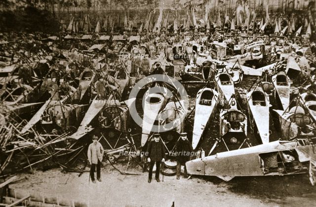 German war materiel destroyed under the terms of the Armistice, c1918-c1919(?). Creator: Unknown.