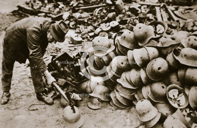 German war materiel destroyed under the terms of the Armistice, c1918-c1919(?). Creator: Unknown.