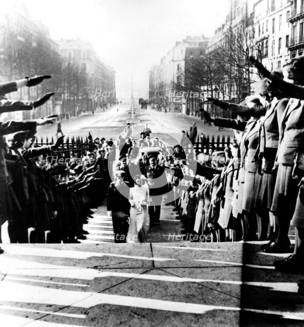 German wedding at the church of la Madeleine, Paris, 1940-1944. Creator: Unknown.