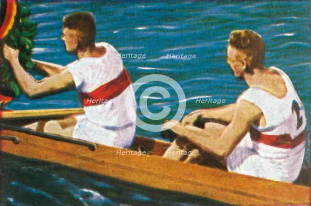 German winners of the coxless pairs, 1928. Creator: Unknown.