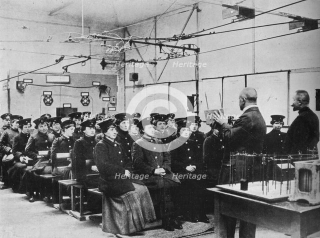 'German women being trained as tramway workers in Berlin', 1915. Artist: Unknown.