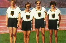 German women's 4 x 100m relay team, 1928. Creator: Unknown