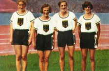German women's 4 x 100m relay team, 1928. Creator: Unknown