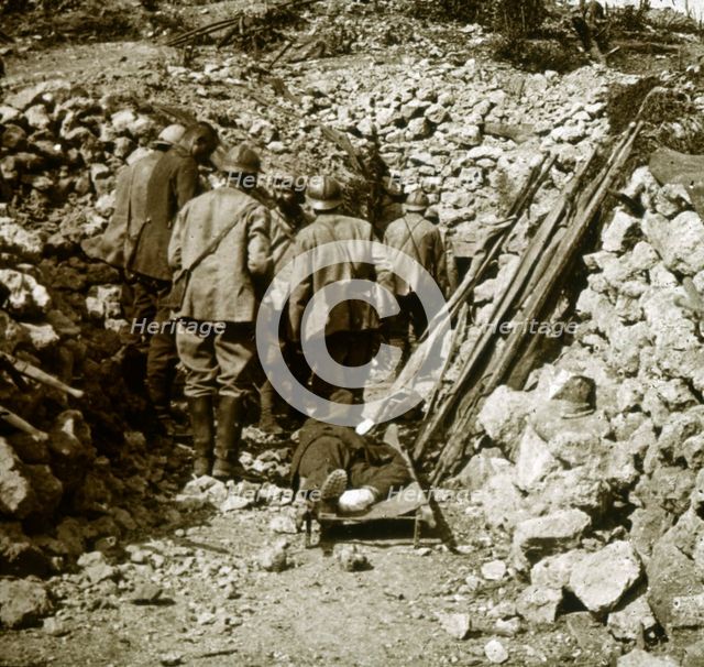 German wounded, c1914-c1918. Artist: Unknown.