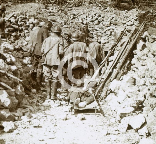 German wounded, Thiaumont, Verdun, northern France, c1914-c1918. Artist: Unknown.