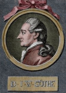 German writer Johann Wolfgang von Goethe, (19th century). Creator: Unknown