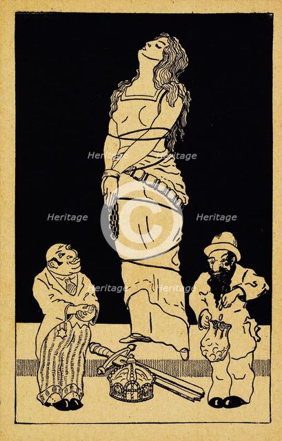 Germania. Anti-Semitic Postcard, c. 1920.