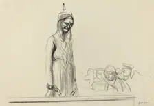 Germania before the Judges, c. 1914/1919. Creator: Jean Louis Forain