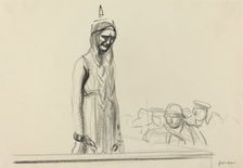 Germania before the Judges, c. 1914/1919. Creator: Jean Louis Forain