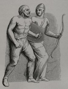 Germanic and Gaul auxiliaries, 1877. Creator: Unknown