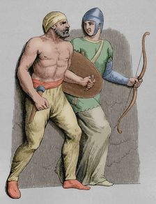 Germanic and Gaul auxiliaries, 1877. Creator: Unknown