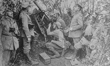 Germans watching for aeroplanes, between c1914 and c1915. Creator: Bain News Service
