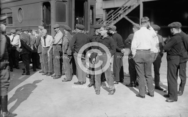 Germans at Hoboken, 1919. Creator: Bain News Service.