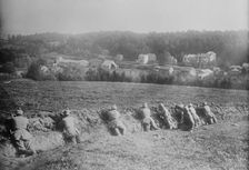 Germans in trenches in Argonne Forest, between 1914 and c1915. Creator: Bain News Service