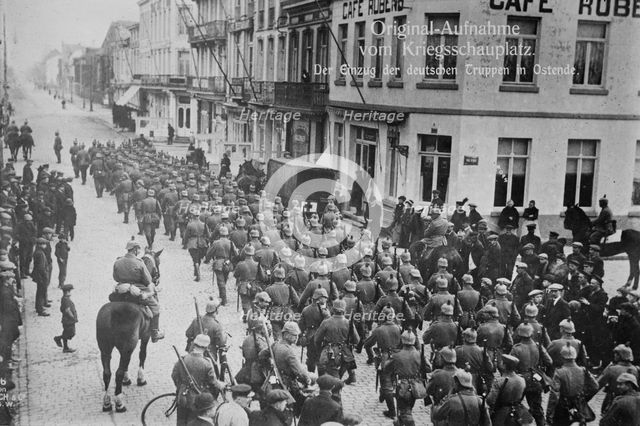 Germans in Ostend, between 1914 and c1915. Creator: Bain News Service.