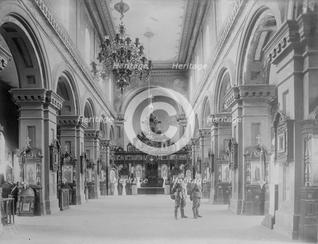 Germans in Russian church at Suwalki, between c1914 and c1915. Creator: Bain News Service.