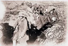 Germans surrendering at Laffaux, northern France, c1914-c1918