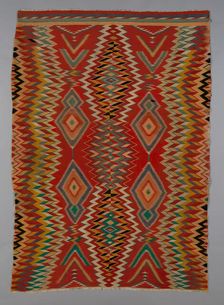 Germantown Eyedazzler Rug, Arizona, c. 1800/90. Creator: Unknown
